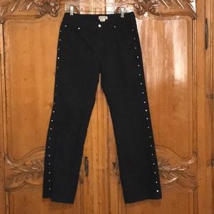 MICHAEL Michael Kors Side Stud Black Jeans